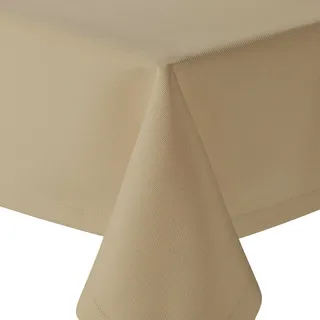 amp-artshop Mitteldecke Gastro einfarbig Quadratisch 90x90 cm Beige Sand Natur- Farbe, Form & Größe wählbar mit Fleckschutz - (Br_E90x90Beige)