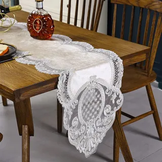 Elegante, Schicke, Waschbare Tischdecke Aus Samt Mit Blumenmuster