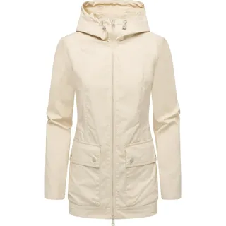 Ragwear Outdoorjacke "Monadetta A", Damen, Gr. XXXL(46), beige (ecru), Obermaterial: 65% Polyester, 35% Baumwolle.