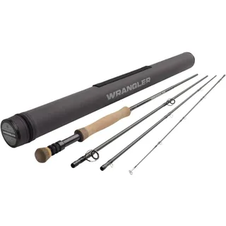 Redington Wrangler Fliegenfischrute, 4-teilige Fliegenrute, strapazierfähiges Nylon-Reiseschlauch, 8WT 9'0"