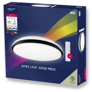 Müller-Licht Taro+ 40 24 W rund schwarz/weiß