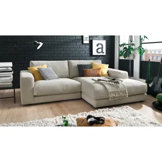 Ecksofa High Loft Eckgarnitur Wohnlandschaft L-Sofa in Stoff natur beige 250x190