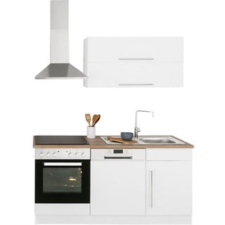 Kochstation Küchenzeile KS-Samos, ohne E-Geräte, Breite 170 cm weiß