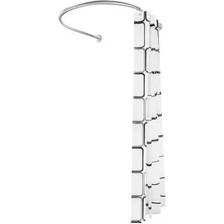 SICHENSH Dusche Vorhangstange U-Form, Rund Duschvorhangstange, Edelstah Badewanne Duschvorhang Bogenstange, Einstellbare Dusche Stange für Badewanne, Einfache Installation
