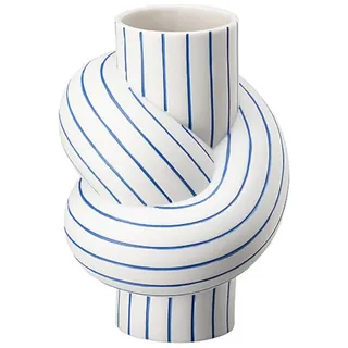 Rosenthal Dekovase Node Stripes Blueberry Vase 11,7 cm (Vasen), Vasen bunt|weiß
