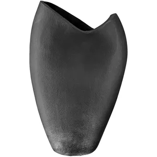 Casablanca by Gilde GILDE Vase Vulkano anthrazitfarben - (H) 42 cm | Gr.: onesize