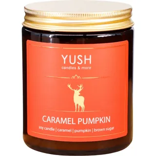 Karamell-kürbis – Sojakerze Mit Kürbisduft Und Karamell – Lecker – 180 Ml