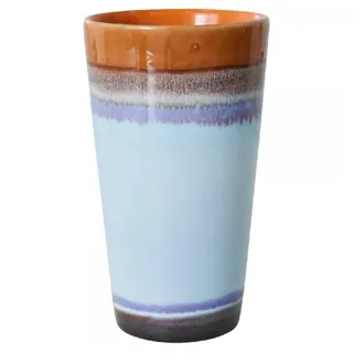 HKLiving Tasse Latte Macchiato Becher 70s Ceramics Ash