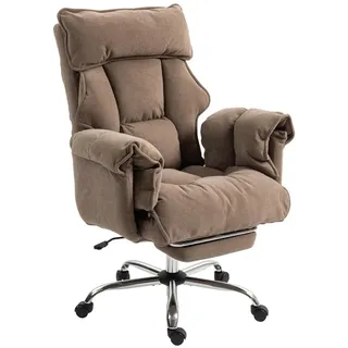 Homcom Bürostuhl Polyester Braun