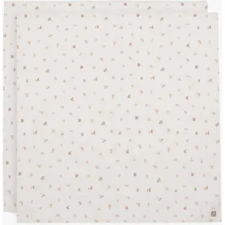 jollein Musselintuch 115x115 cm 2er-Pack, Animal Friends
