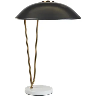 Beliani Tischlampe Schwarz und Gold 2 St.
