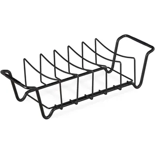 Rippchenhalter Grill Grillfleischhalter Grillhalter Spareribs Halter Carbonstahl