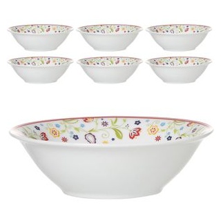 RitzenhoffundBreker Dessertschalen Doppio Shanti, Porzellan, mit Dekor, 14,5cm, Set, 6 Stück