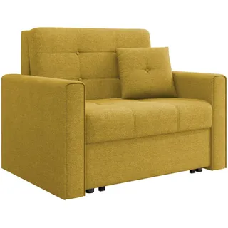 Mirjan24 Schlafsofa, Gelb, Textil, Kiefer, 1-Sitzer, Rechteckig, 103x85x98 cm, Wohnzimmer, Sofas & Couches, Schlafsofas