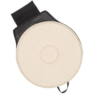 Autositzkissen, Drehbares Sitzkissen, Tragbares Rotierendes Memory-Schaum-Autositzpolster, Sitzkissen mit Memory-Schaum für Rollstuhl, Autositz, Büro, Zuhause (Beige)