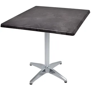 deluke Bistrotisch 80 x 80 x 66 cm Schwarz