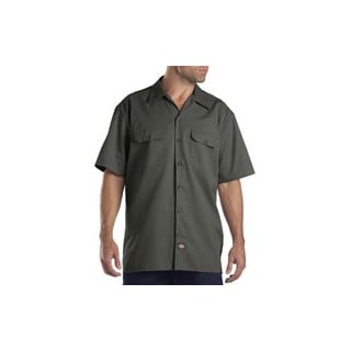 Dickies Short-Sleeve Work Shirt Herren-Hemd Olive Green - olive - S