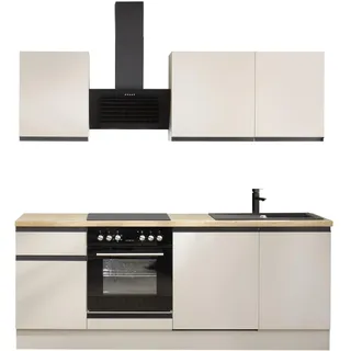 BASIC by Balculina Küchenzeile Nizza 220 cm grau