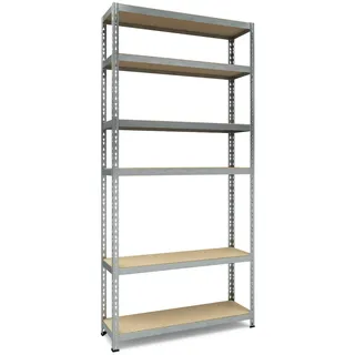 TKT Aktenregal Metall 210x100x30 cm silber