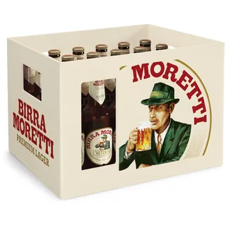 Birra Moretti Flaschenbier, MEHRWEG (24 x 0.33 l) im Kasten