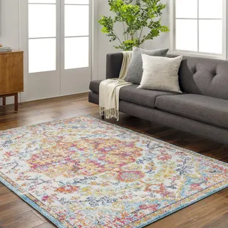 livabliss MUNICH Vintage-Teppich 200 x 275 cm Gelb