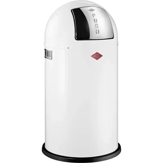 Wesco 175 831 Pushboy Abfallsammler 50 Liter weiß 40 x 40 x 75.5cm (L/B/H), Edelstahl