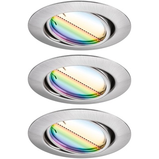 Paulmann Urail LED-Einbauleuchte Basisset Smart Home Zigbee Coin Rund 90 mm 420lm RGBW