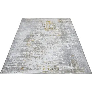 LUXOR LIVING Punto Kurzflorteppich 120 x 170 cm Gelb/Weiß
