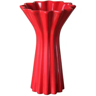 Bodenvase Keramikvase, modische und einfache Vase, hoch aussehende Hydrokulturvase, rote Blumengefäßvasen für Tafelaufsätze (Farbe: L)