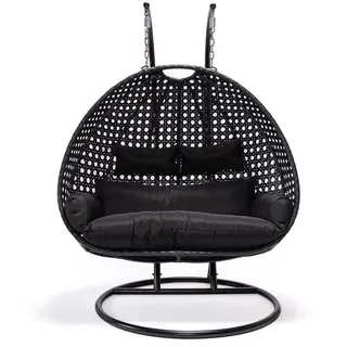 Home Deluxe Hängesessel Twin schwarz inkl. Regenabdeckung