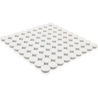 PYJLBX Magnete für Magnettafel, 80 Stück Kühlschrankmagnete Stark Klein Mini Rund, Whiteboard Tafelmagnete für Kühlschrank Magnetwand Pinnwand (Weiß)