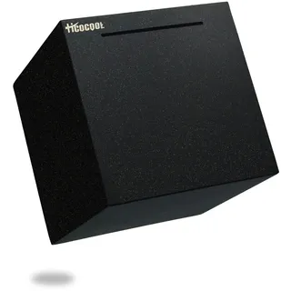 Hicocool Spardose Edelstahl Safe für Erwachsene, Schwarz, 15cm | Sparbüchsen für Erwachsene, Einsparungen, Echte Spardose