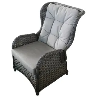 Lex Verstellbarer Polyrattan Comfort Relax Ohrensessel Gartensessel Polstersessel : Relax Sessel