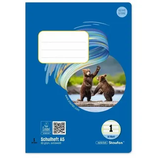 Staufen Staufen® Schulhefte Style Lineatur 1 liniert DIN A5 ohne Rand, rundum