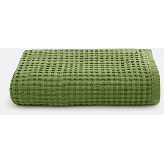 La Redoute Interieurs Handtuch Tifli, Baumwolle, Waffelpikee grün