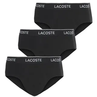 Lacoste Slip schwarz S 3er Pack