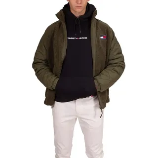 TOMMY JEANS - Herren-Fleecejacke mit Nylon-Details - Größe S - S