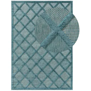benuta Nest Outdoorteppich, Türkis, 120x170 cm Oeko-Tex® Standard 100, wasserabweisend, Teppiche - Böden, Teppiche, Outdoorteppiche