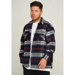 2Y PREMIUM Herren Übergangsjacke 2YJOENSUU Oversized Flanell - Dunkelblau - M