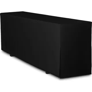 TexDeko Biertischhusse Premium Schwarz 220 x 70 cm