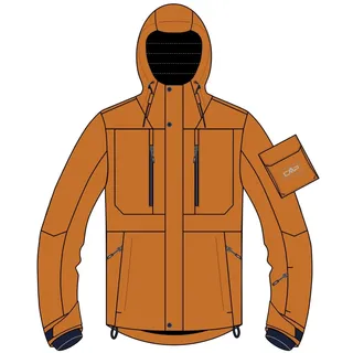 CMP - Herren Skijacke mit fester Kapuze, jaffa 56