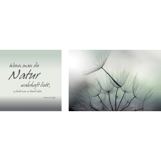 Leinwandbild QUEENCE "Natur" Bilder Gr. B/H/T: 100 cm x 40 cm x 2 cm, grau Leinwandbilder