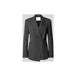 Blazer mit Lurex-Nadelstreifen - curated by Isabelle Hartmann, Mittelgrau, 42