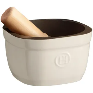 Emile Henry  - Mörser mit Stößel - groß - creme - Ø 16 cm