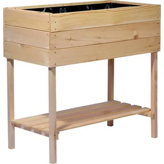 Dobar Hochbeet 80 x 40 x 78 cm Beige