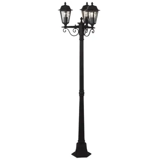 LINDBY Außenleuchte Aluminium 172,0 cm 3-flg. E27 braun