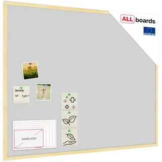 ALLboards Pinnwand 100 x 80 cm Grau
