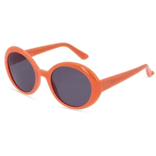 Fielmann OU 028 SUN FA Damen-Sonnenbrille Vollrand Rund Acetat-Gestell, orange