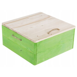 Gartenbox Auflagenbox Gartentruhe 70l Holz Holztruhe Aufbewahrungsbox
