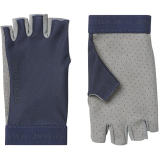SEALSKINZ Brinton Fingerlose Handschuhe, mit perforierter Handfläche, für Kaltwetter, Marineblau, Größe L